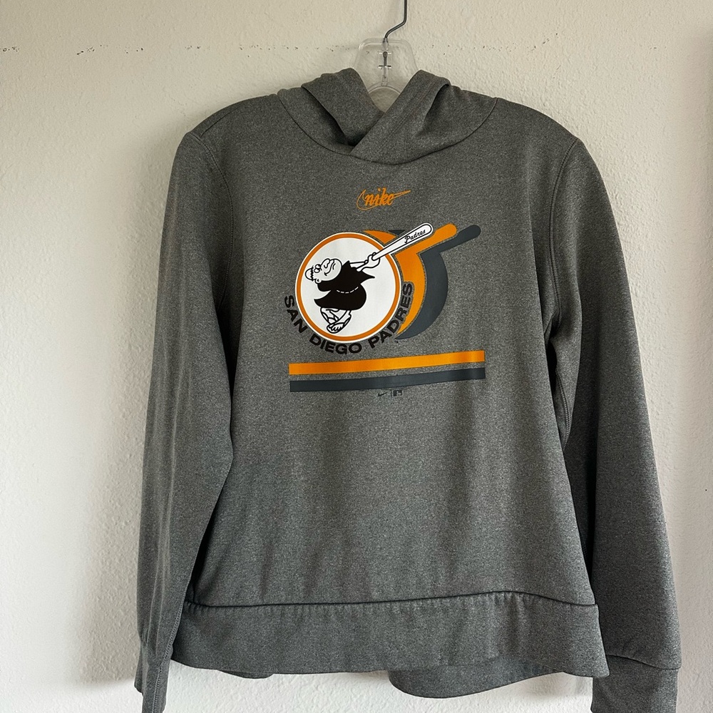 Nike Gray Graphic Sweatshirt Hoodie